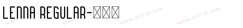 Lenna Regular字体转换